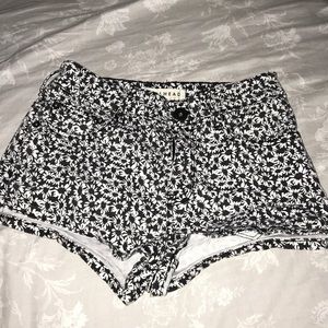 Floral high rise shorts